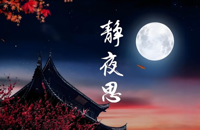 Chinese poetry- jìng yè sī 静夜思