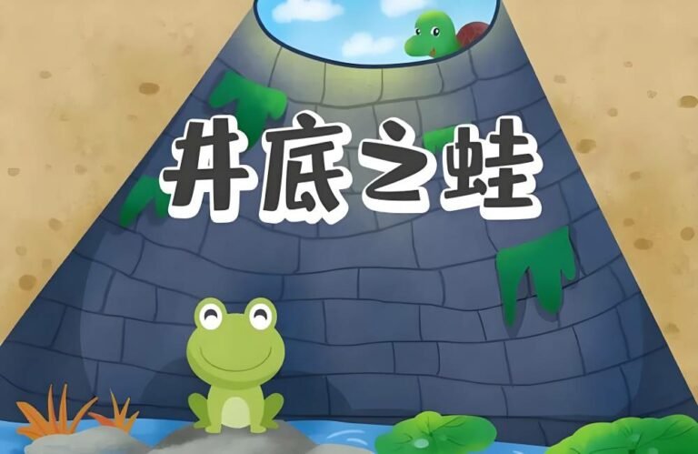 Chinese idiom – 井底之蛙 jǐng dǐ zhī wā