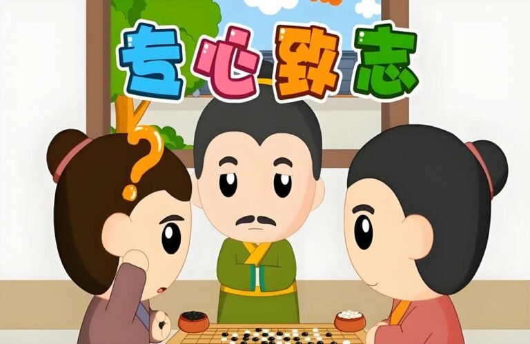 Chinese idiom – 专心致志 zhuān xīn zhì zhì