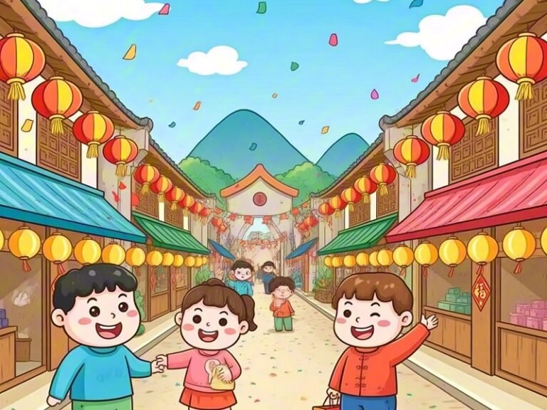 Chinese idiom-张灯结彩（zhāng dēng jié cǎi）